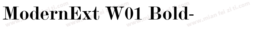 ModernExt W01 Bold字体转换